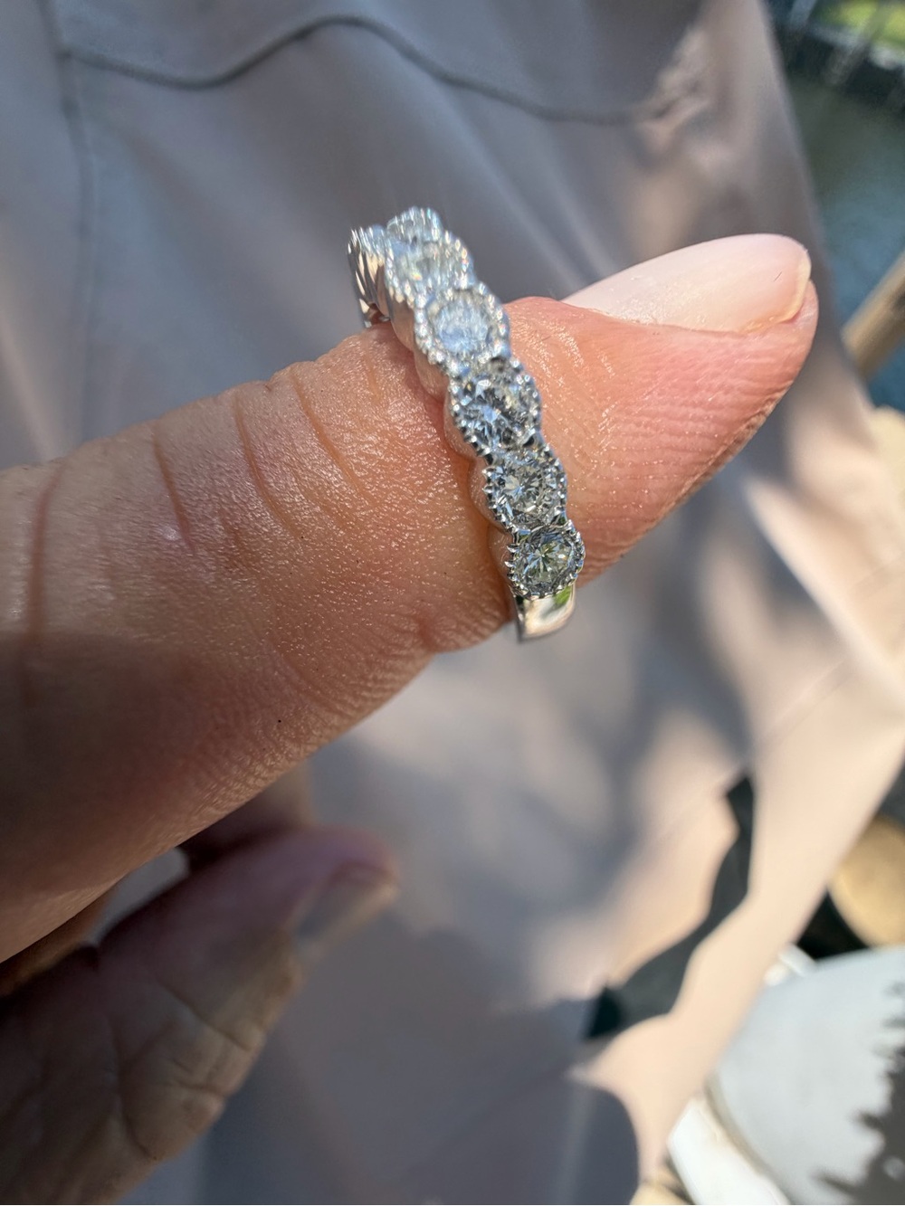 Diamond Eternity Band in Silver - Classic Sparkle.75ctw